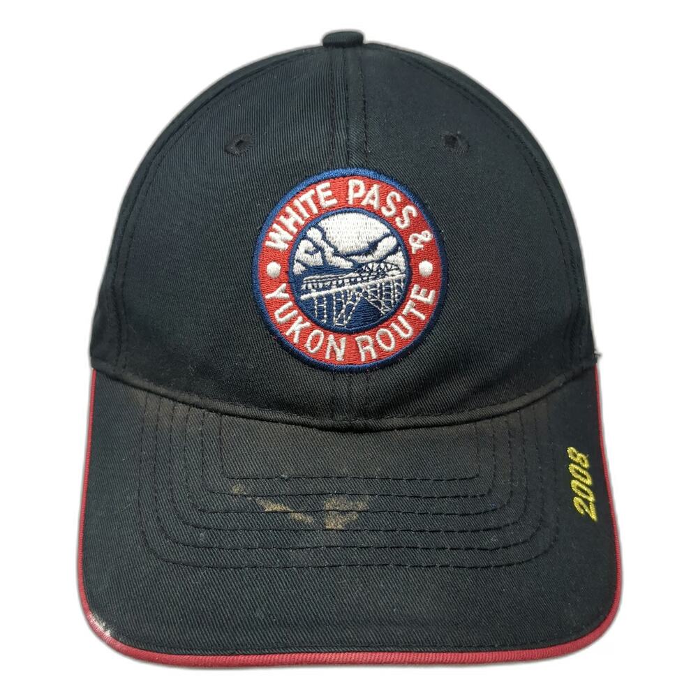 W.P. & Y.R. Baseball Cap Black One Size Skagway Alaska Est 1898 2008 Train Hat